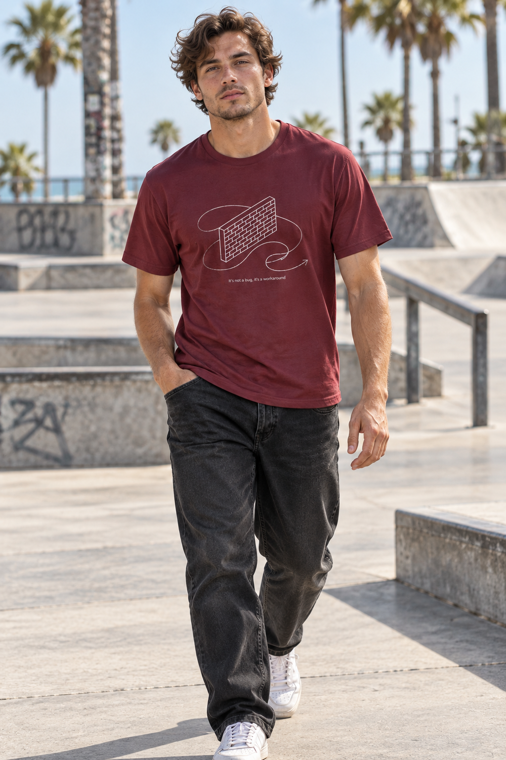 AI-generated editorial photo of HOTFIX 010 WORKAROUND.EXE T-Shirt, scene 2