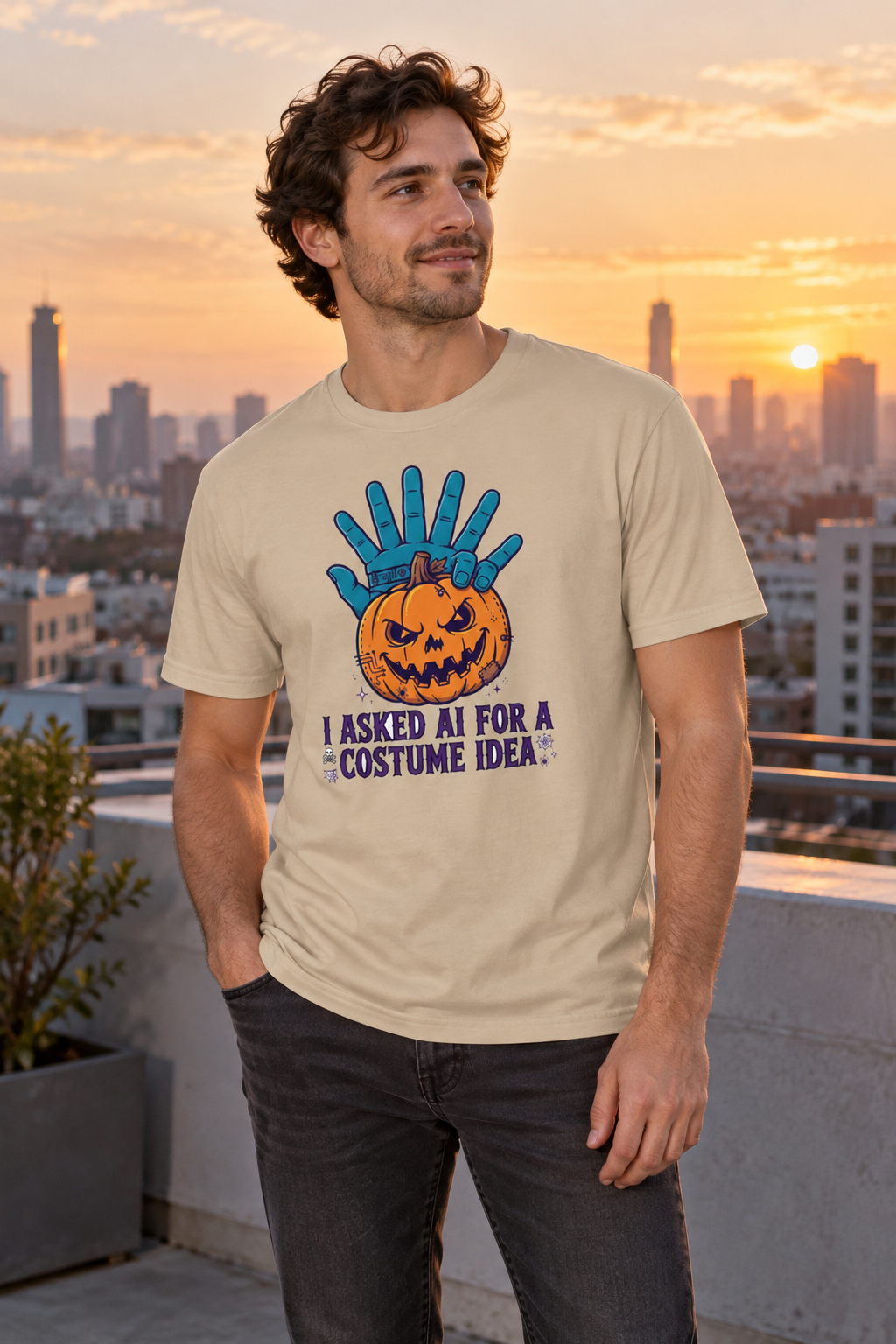 AI-generated editorial photo of HOTFIX 008 I Asked AI For A Costume T-Shirt, scene 2