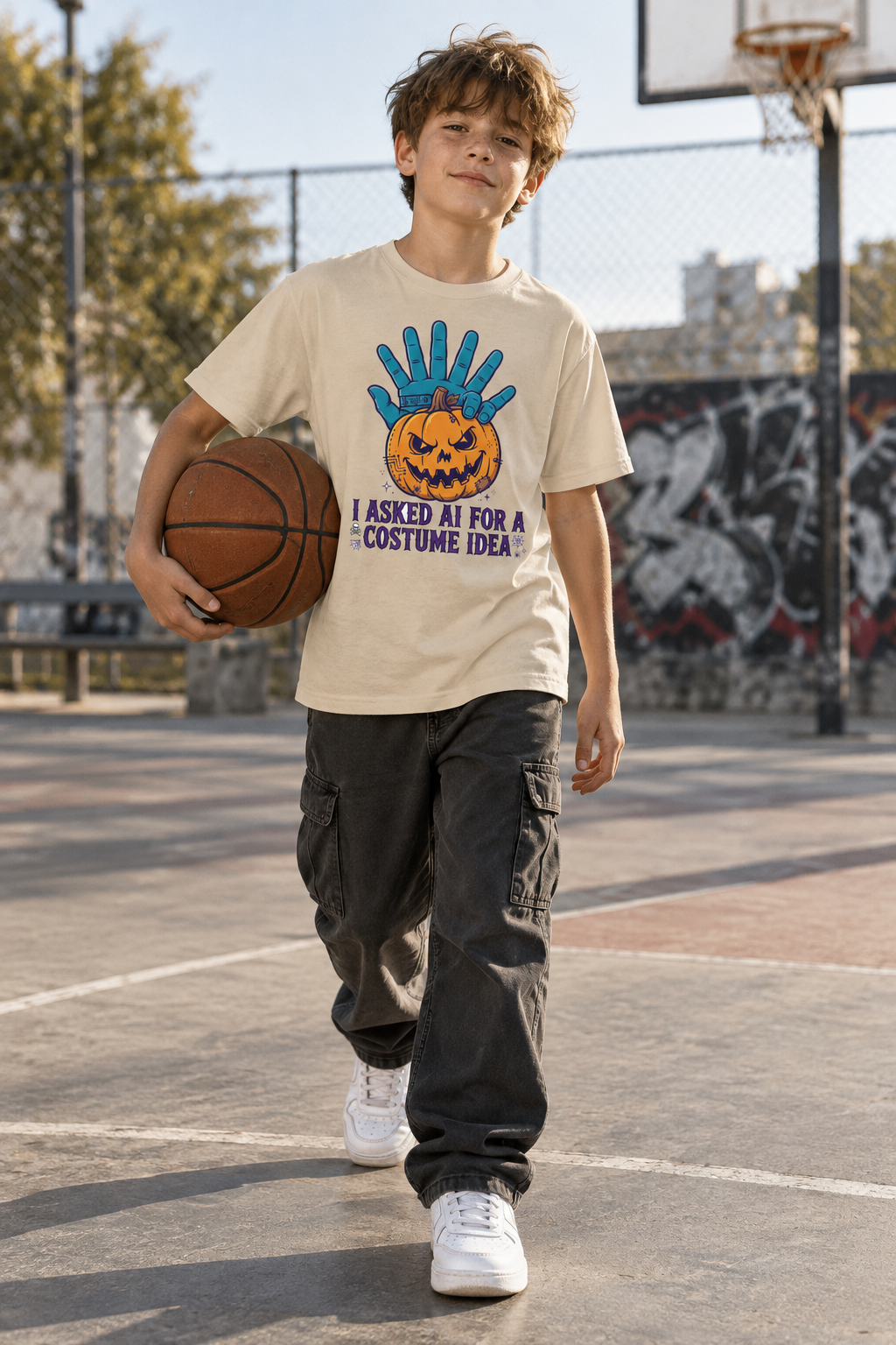 AI-generated editorial photo of HOTFIX 008 I Asked AI For A Costume Youth Short Sleeve T-Shirt, scene 3