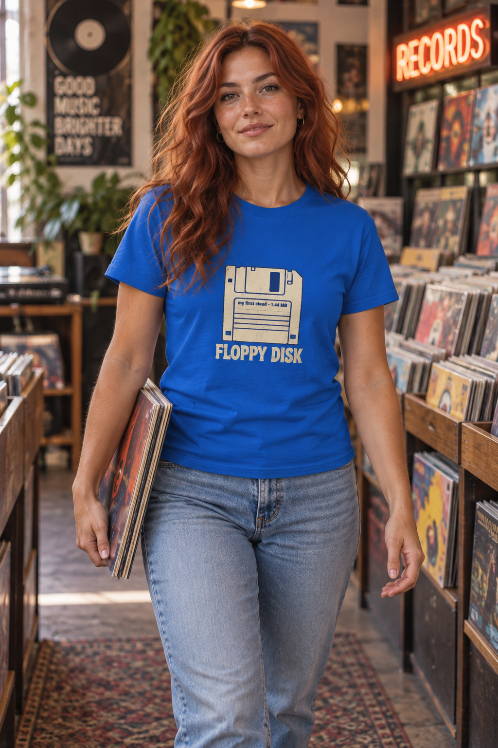 AI-generated editorial photo of HOTFIX 006 My First Cloud Woman's T-Shirt, scene 2