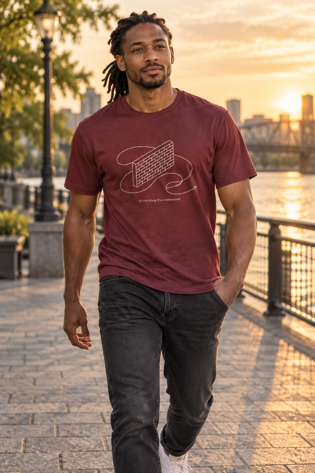 AI-generated editorial photo of HOTFIX 010 WORKAROUND.EXE T-Shirt, scene 3