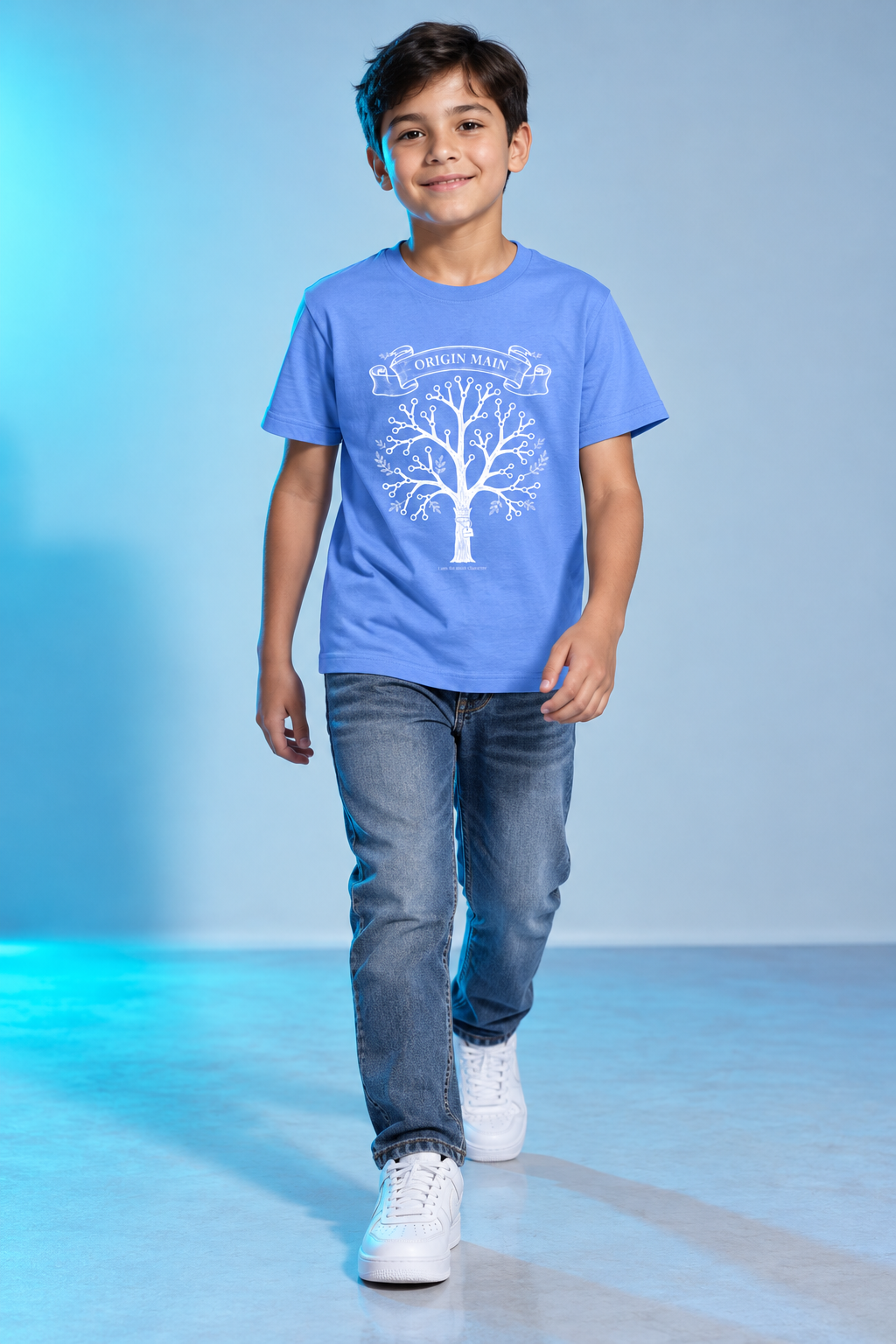 AI-generated editorial photo of HOTFIX 005 Origin Main Youth T-Shirt, scene 1