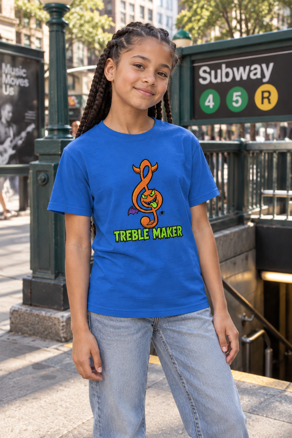 AI-generated editorial photo of HOTFIX 009 Treble Maker Youth T-Shirt, scene 1