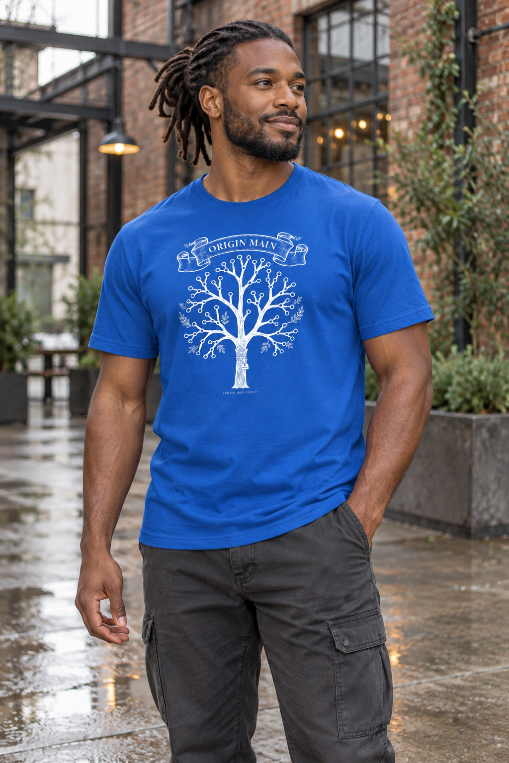 AI-generated editorial photo of HOTFIX 005 Origin Main T-Shirt, scene 2