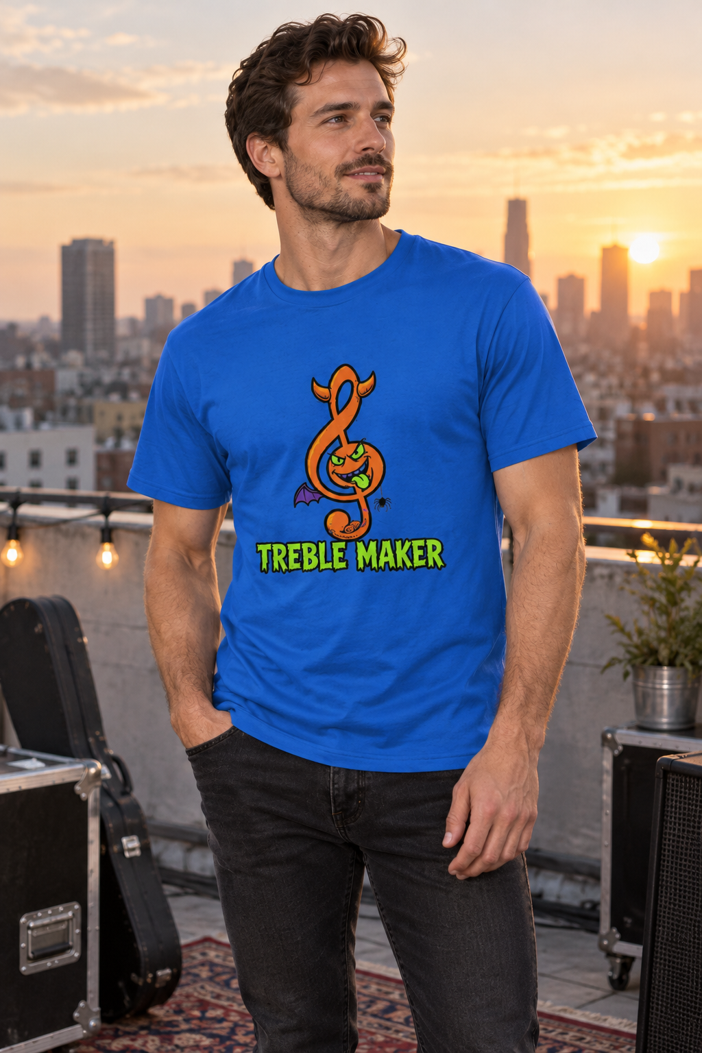 AI-generated editorial photo of HOTFIX 009 Treble Maker T-Shirt, scene 2