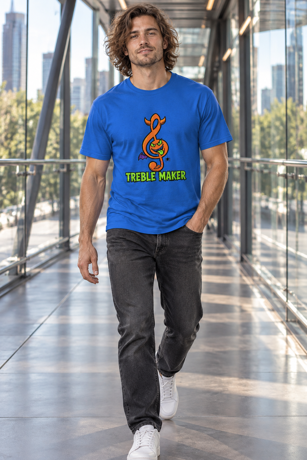 AI-generated editorial photo of HOTFIX 009 Treble Maker T-Shirt, scene 3