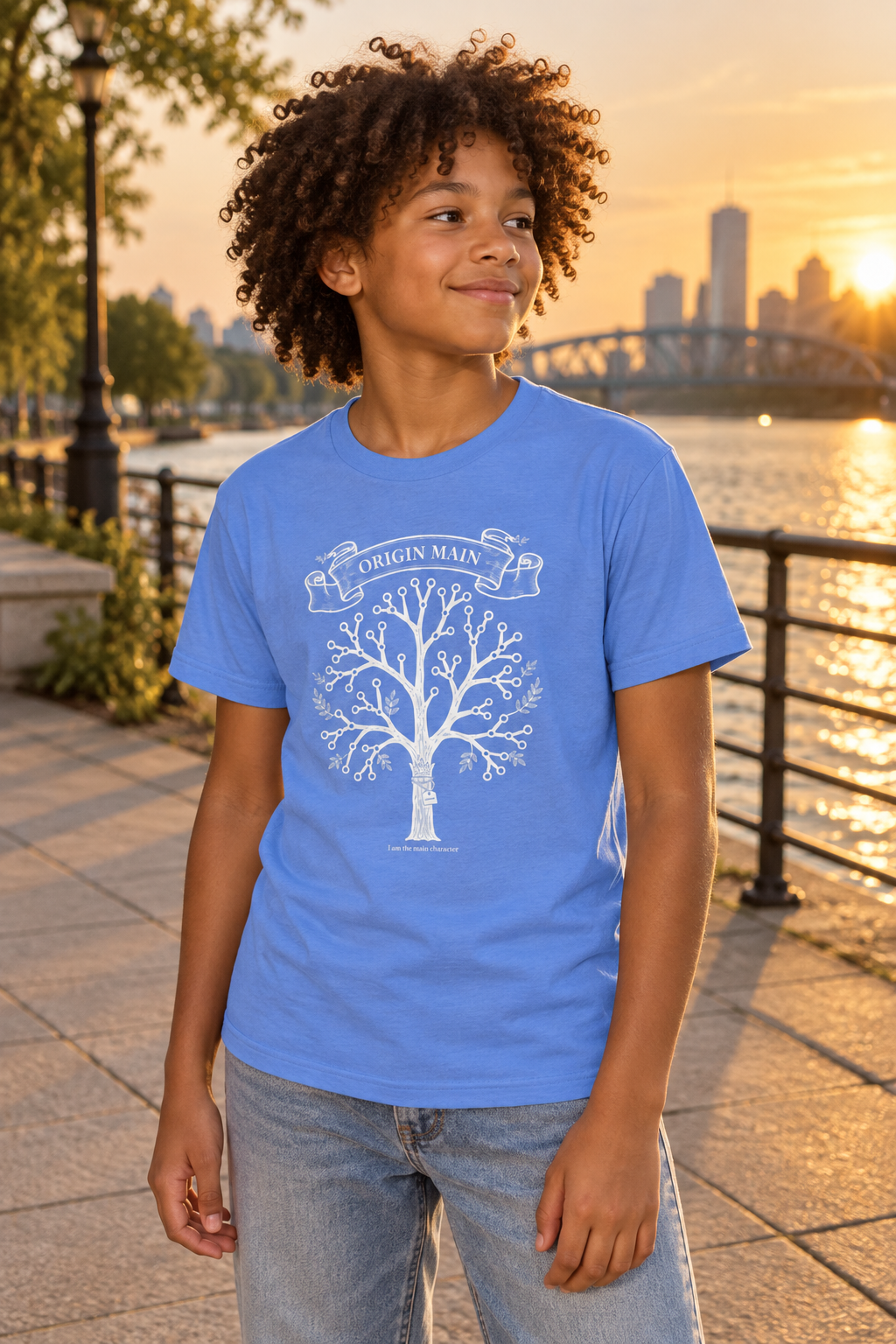 AI-generated editorial photo of HOTFIX 005 Origin Main Youth T-Shirt, scene 2